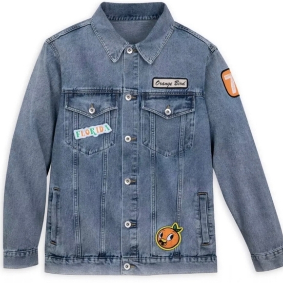 DISNEY WORLD ORANGE BIRD DENIM JACKET - Picture 2 of 3